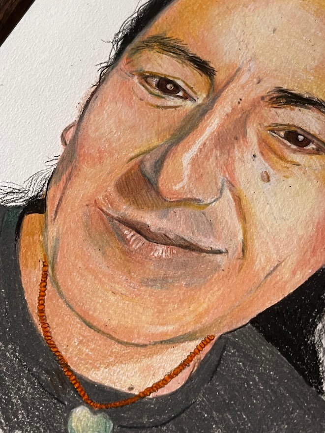 Portrait de Intiplumazul, artiste d'origine Amérindienne img 0714