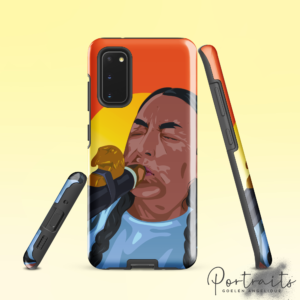 coque solide pour samsung® intiplumazul "amanecer" illustration vectorielle